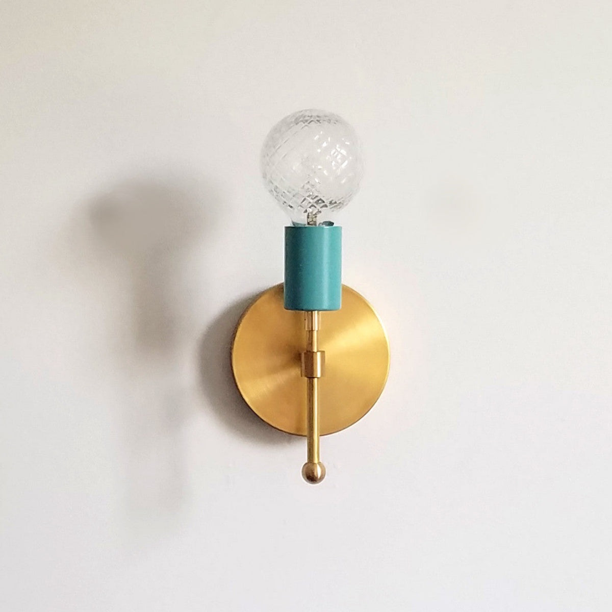 Boho Accent Brass Fixture Wall Sconce