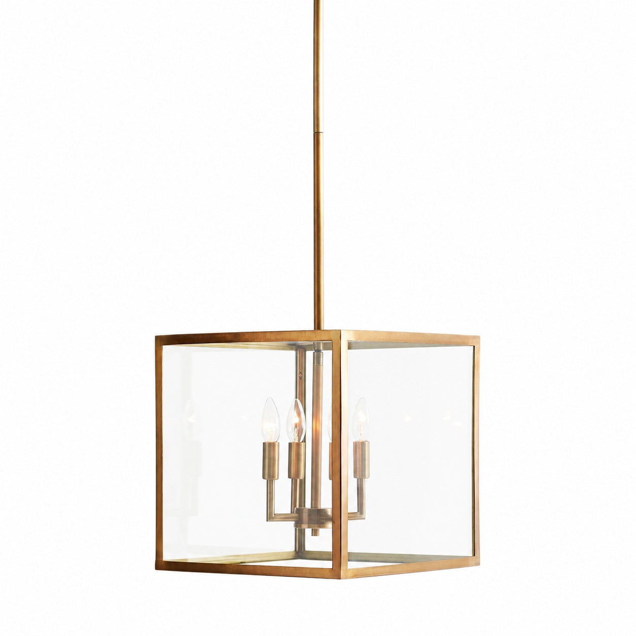 Ferrix Modern Outdoor Lantern Iron Pendant Lamp - Industial Glass Lighting Design