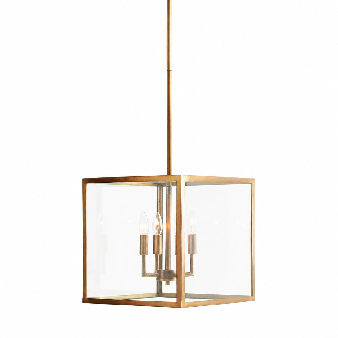 Ferrix Modern Outdoor Lantern Iron Pendant Lamp - Industial Glass Lighting Design