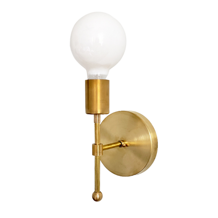 Compact Metal Finish Wall Sconce - Ideal For Bedroom & Corridor Lighting