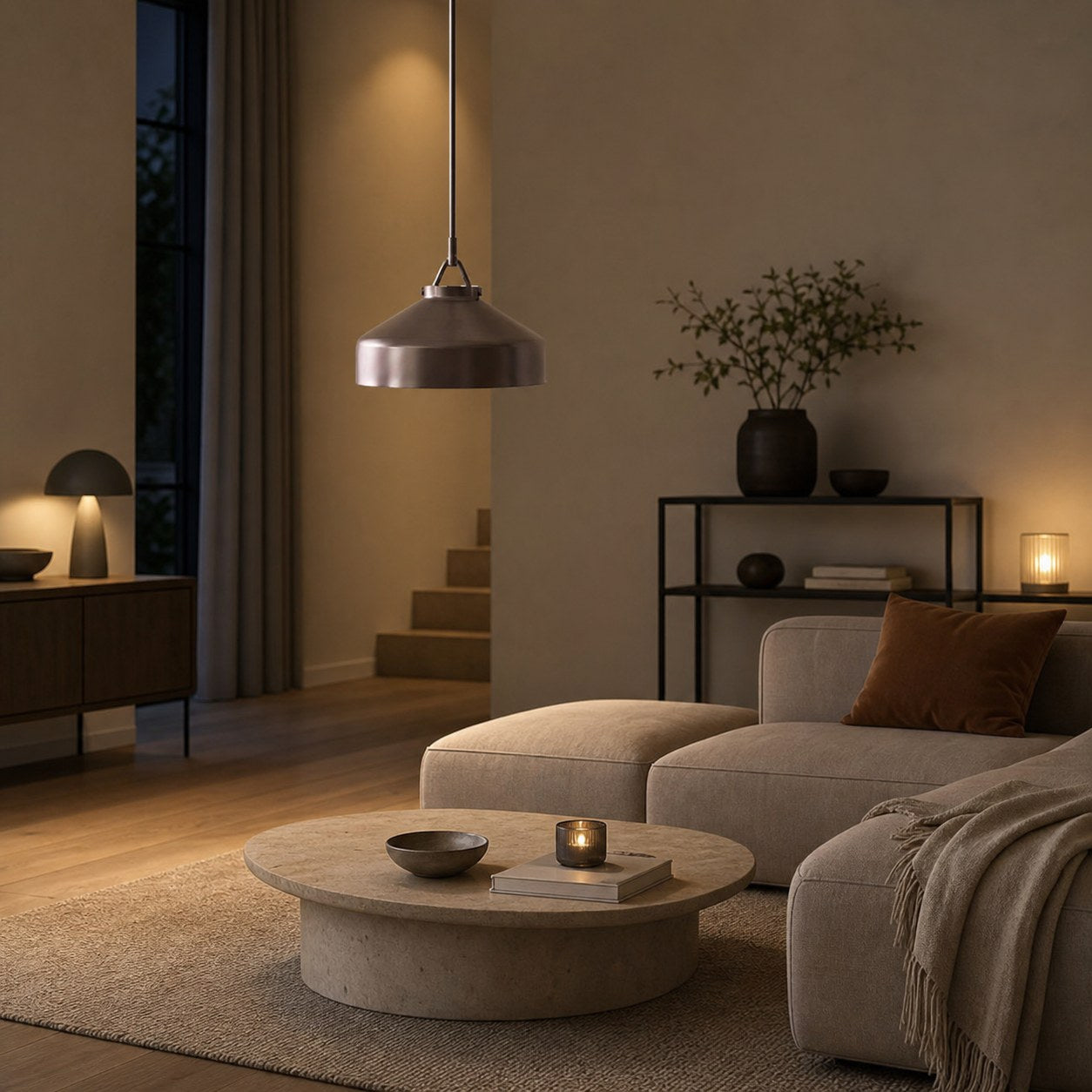 Hanton Modern Metal Pendant Light - Hanging Lamp for Kitchen
