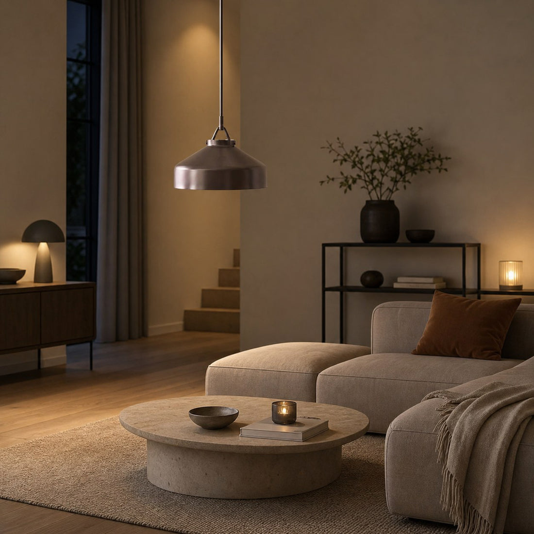 Hanton Modern Metal Pendant Light - Hanging Lamp for Kitchen