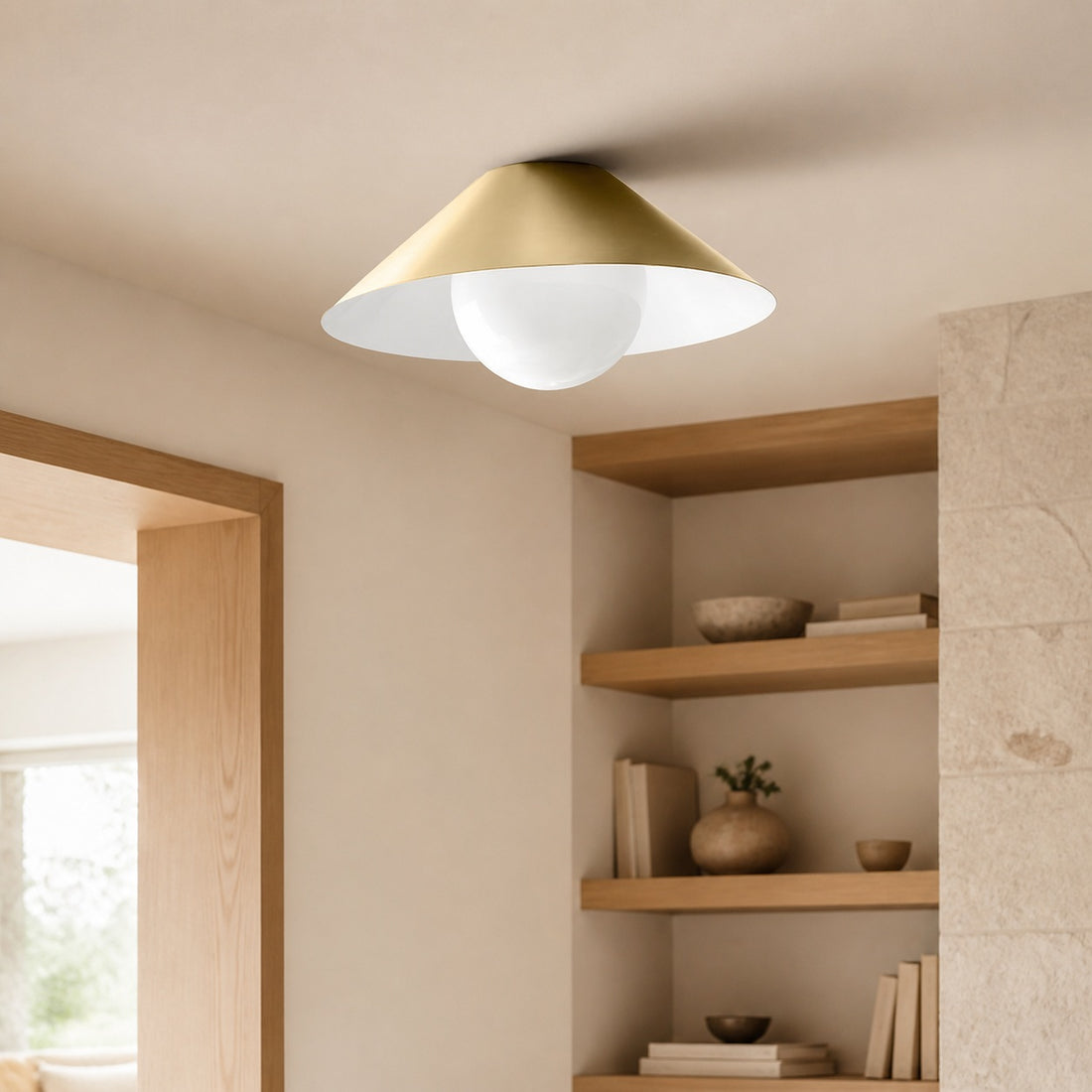 Brivana Semi-Flush Ceiling Light - Modern Home Lighting