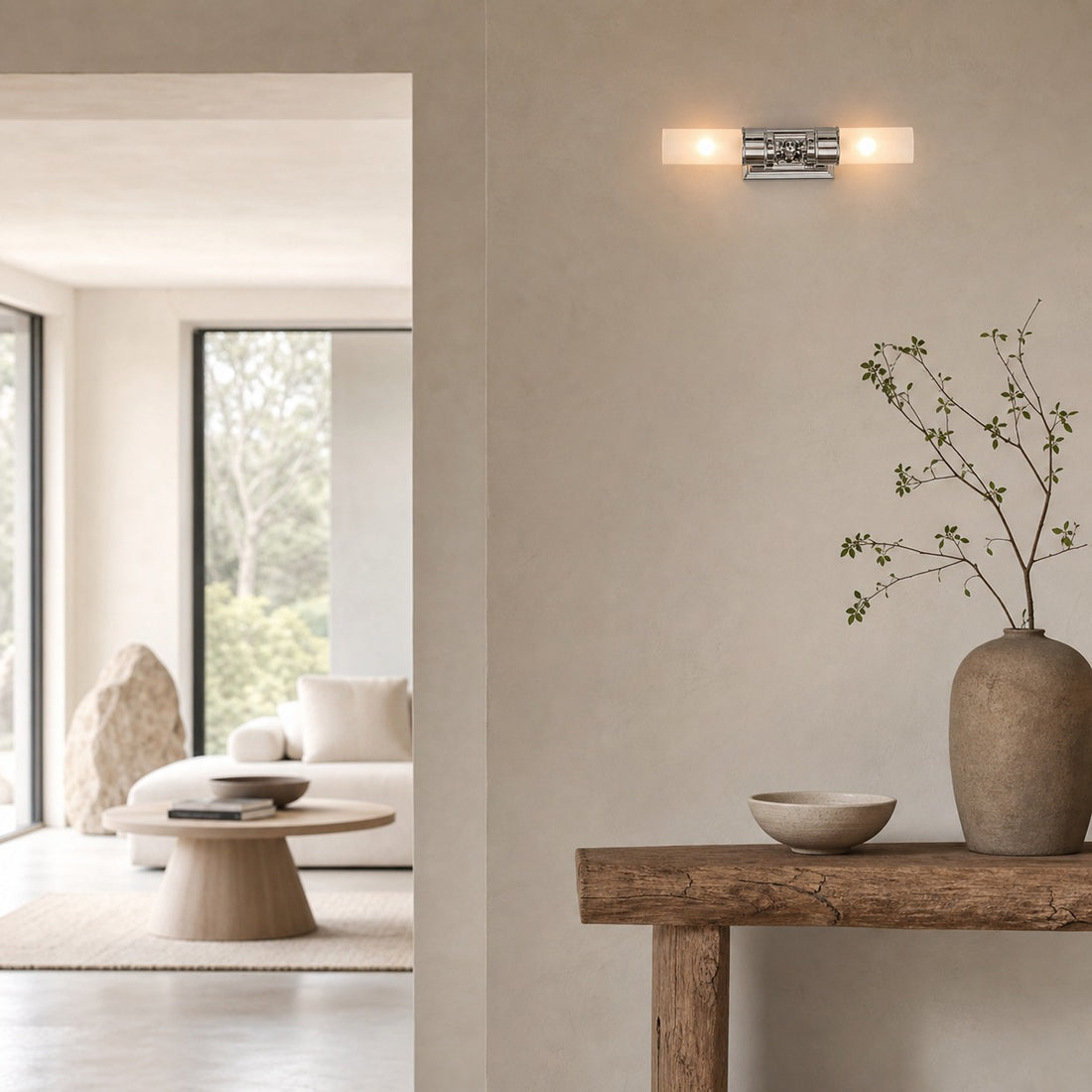 Kalvora Double Tube Wall Sconce - Vintage Elegant Lighting for Home