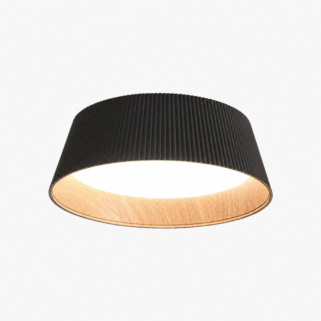 Ribravo Modern Ribbed Textured Shade Ceiling Lamp - Modern Minimalist Lamp for Living Room
