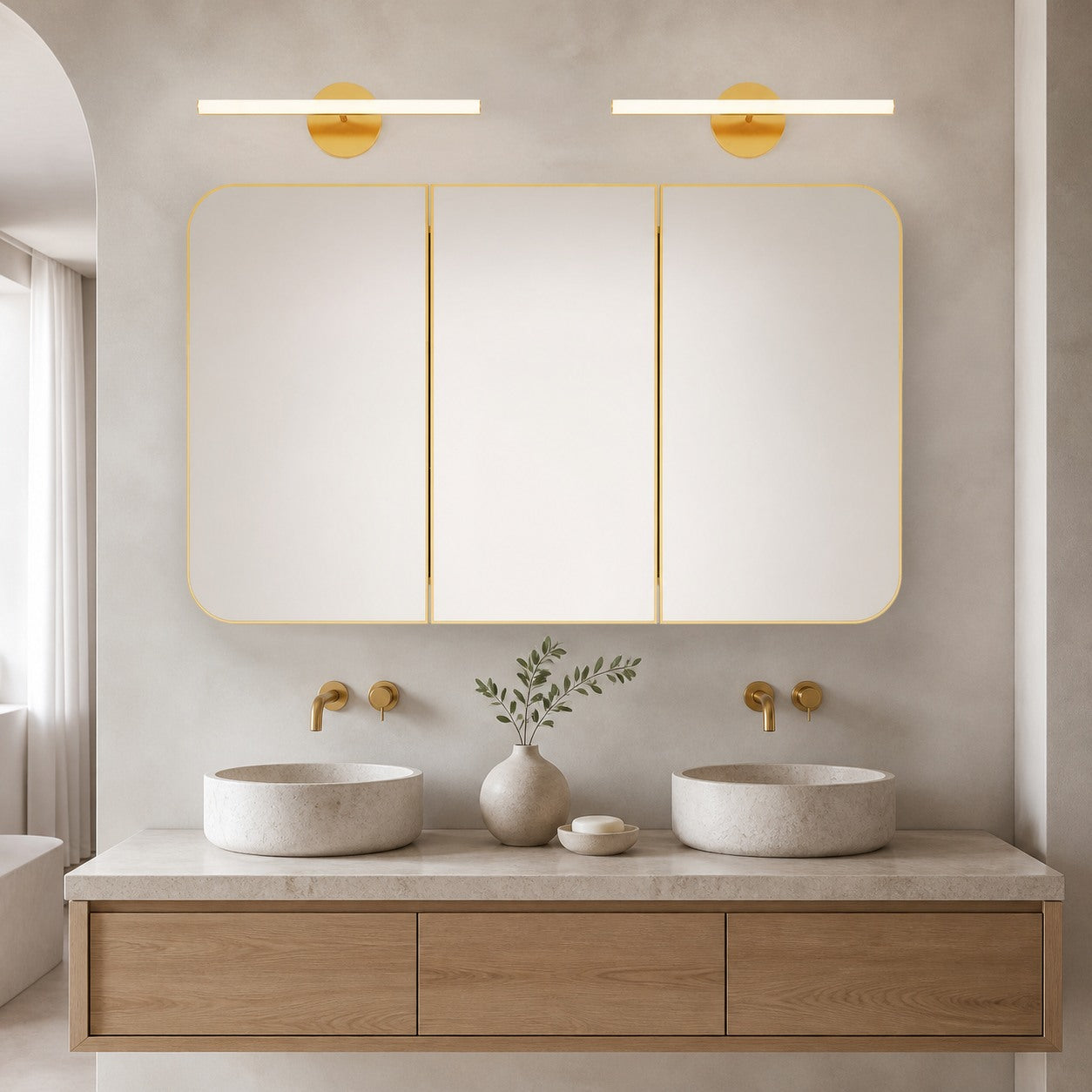 Voro Modern LED Wall Sconce - Metal Bathroom & Hallway Lighting Fixture