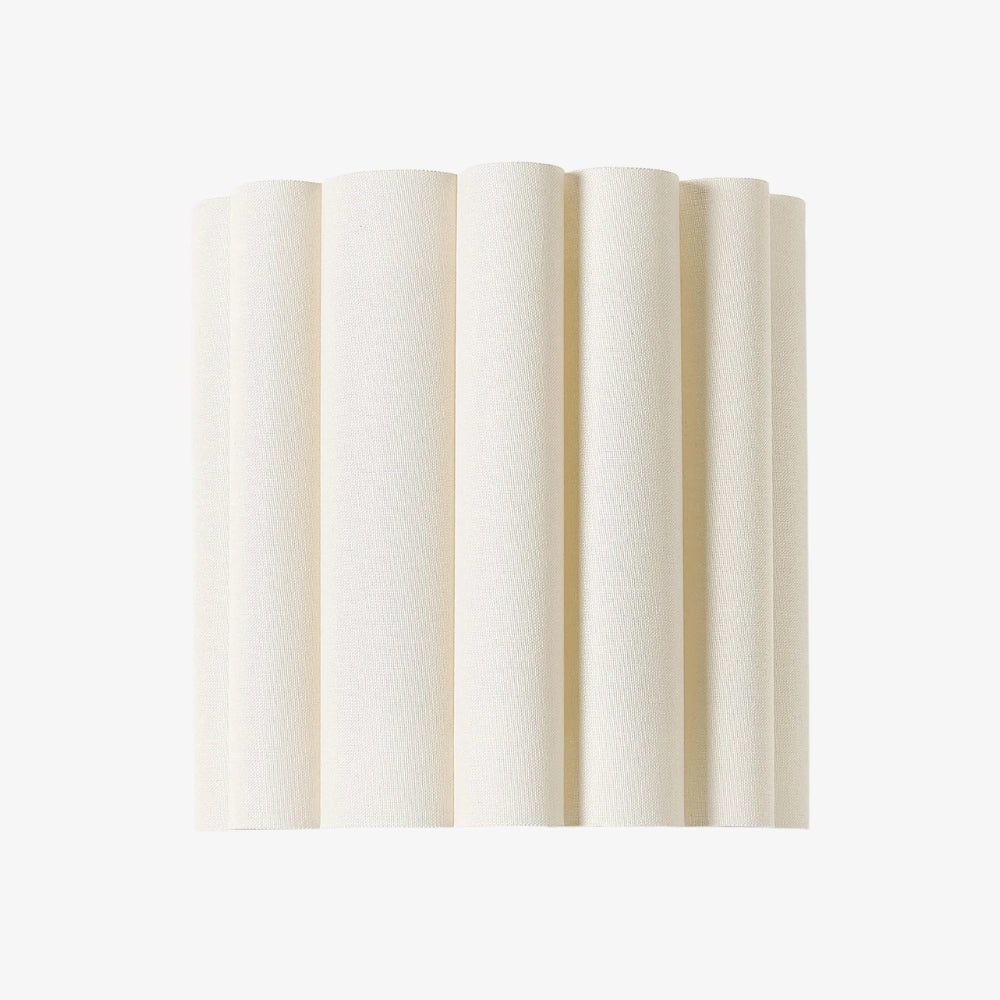 Velura Linen Fold Wall Sconce - Fabric Soft Pleated Design Ambient Lighting for Bedroom or Hallway