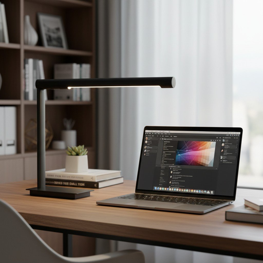 Zorv Task Table Lamp – Timeless Metal Table Lamp with Touch Switch for Study or Living Room