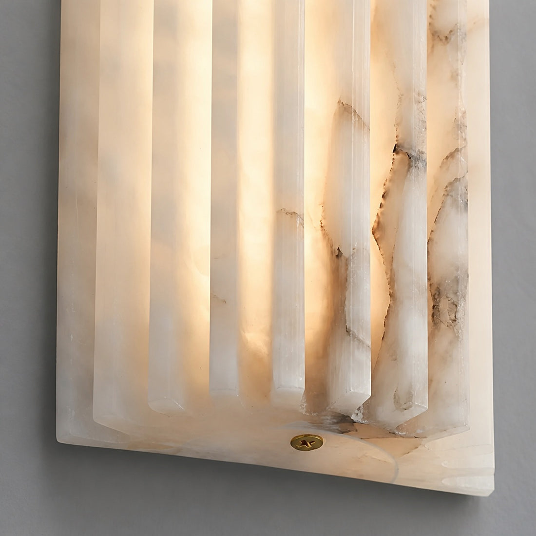 AlaVelle Contemporary Alabaster Wall Lamp – Minimalist Wall Light for Bedrooms and Hallways