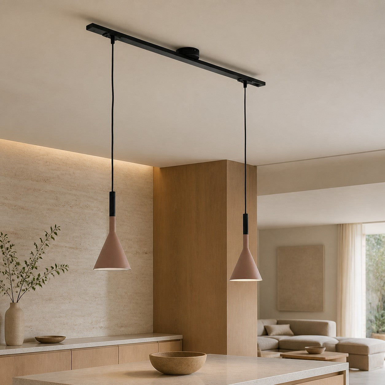 Axitra Rotatable Pendant Light Ceiling Rail – Sleek Adjustable Track for Pendant Lights Contemporary N21
