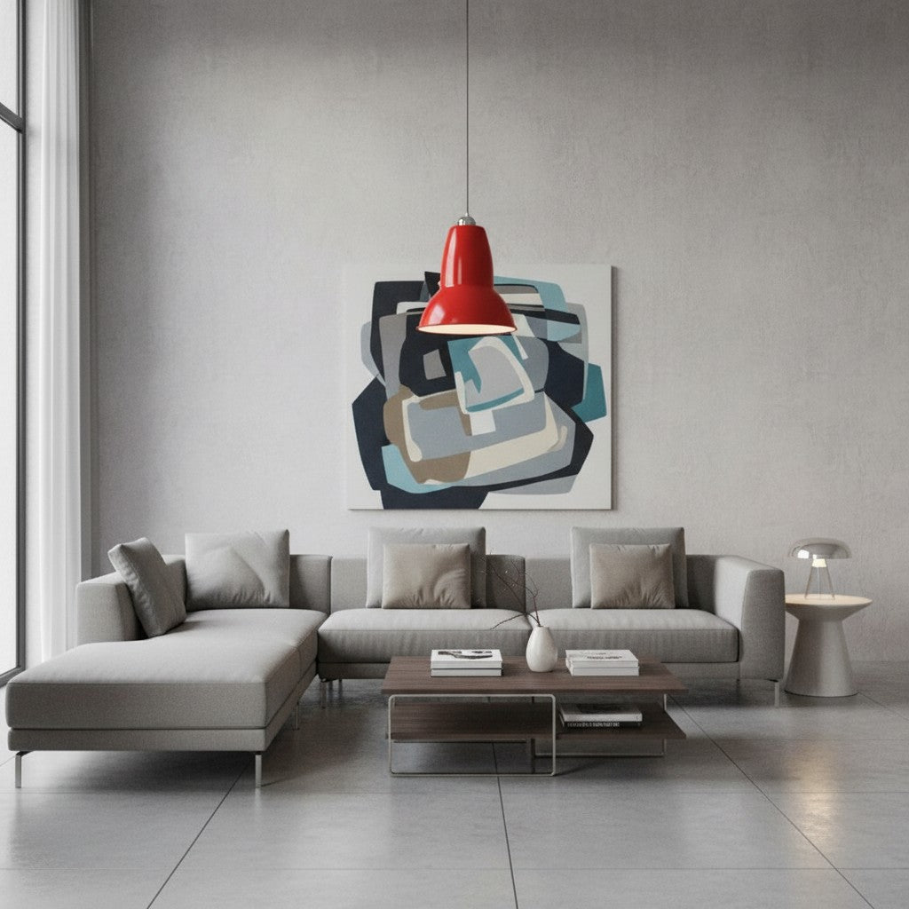 Original 1227 Minimalist Classic Pendant Light with Metal Shade for Dining Area