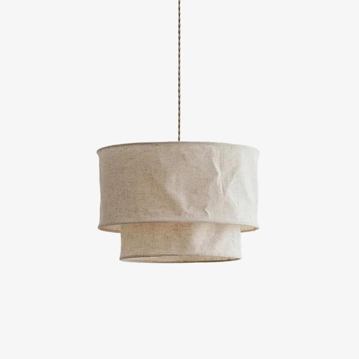 Aeroloom Organic Texture Pendant Lamp - Soft Layered Fabric Shade Modern Decorative Lighting for Any Room