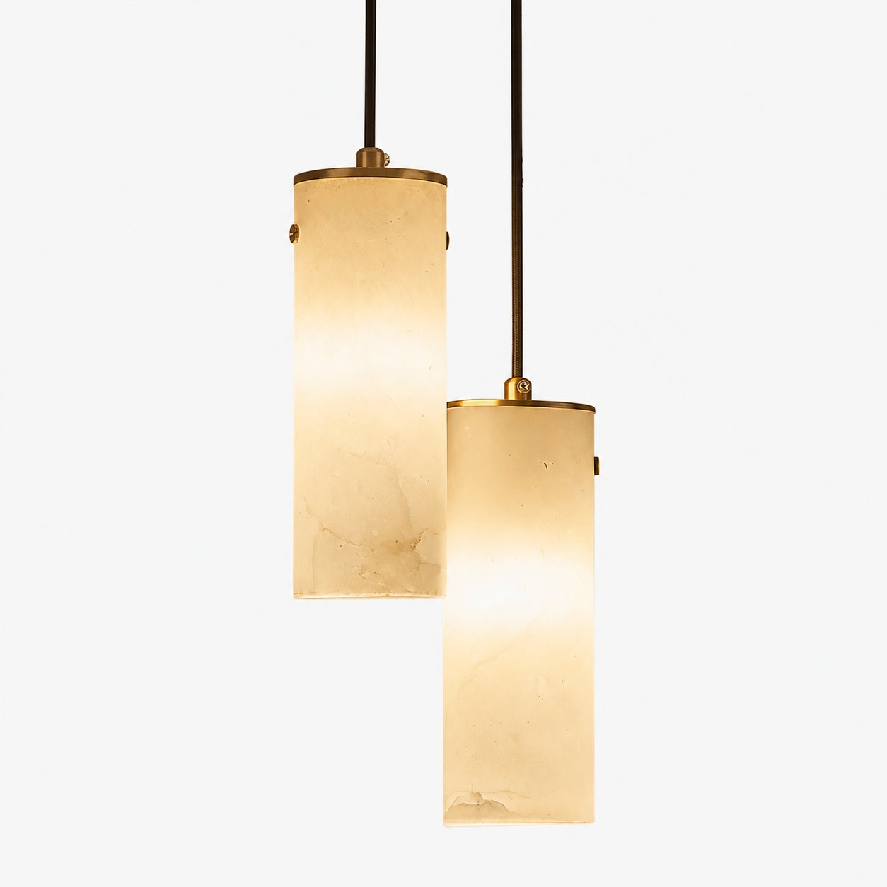 Nula Vertical Alabaster Pendant Light