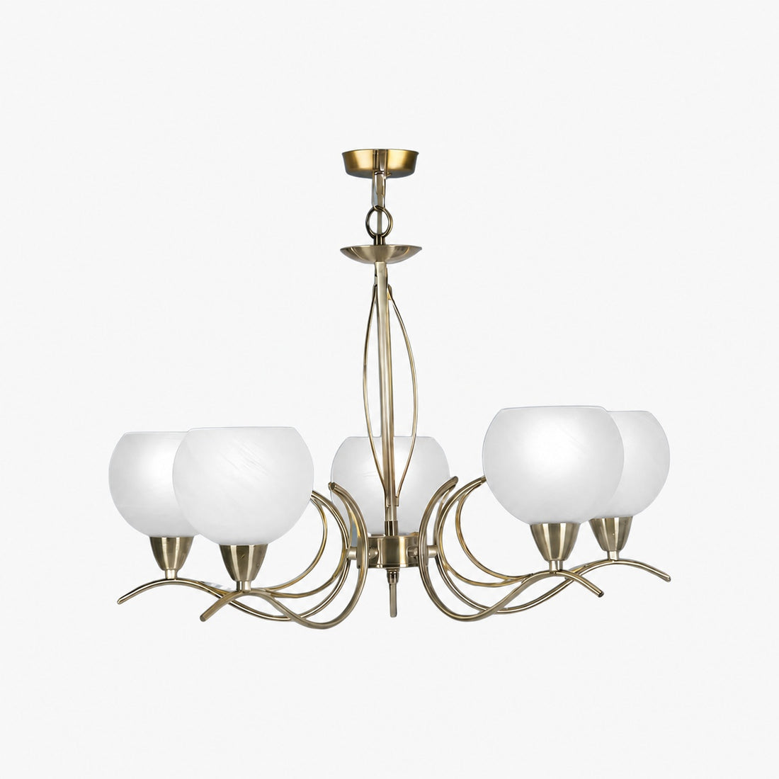 Armicora Multiple Lights Antique Chandelier – Elegant Metal Finish for Dining Rooms or Living Areas