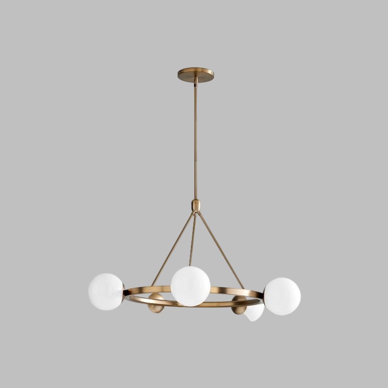 Brelia Elegant Modern Globe Chandelier - Multi Heads Light Fixture for Residential and Commercial Spaces
