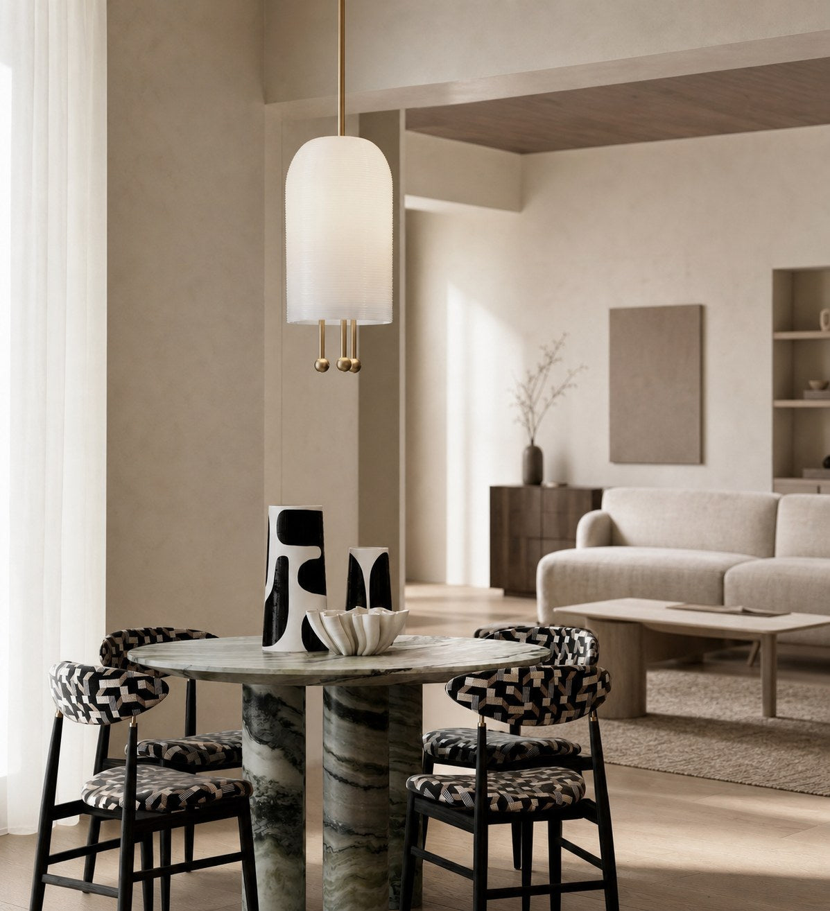 Lantern Glass Pendant Lamp