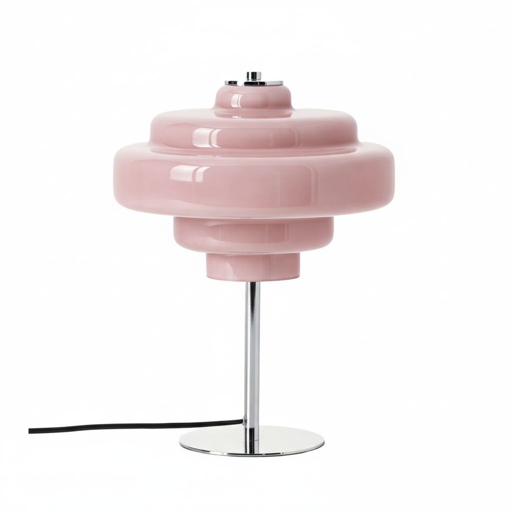 Koloro Tiered Glass Table Lamp – Retro & Contemporary Design for Living Room