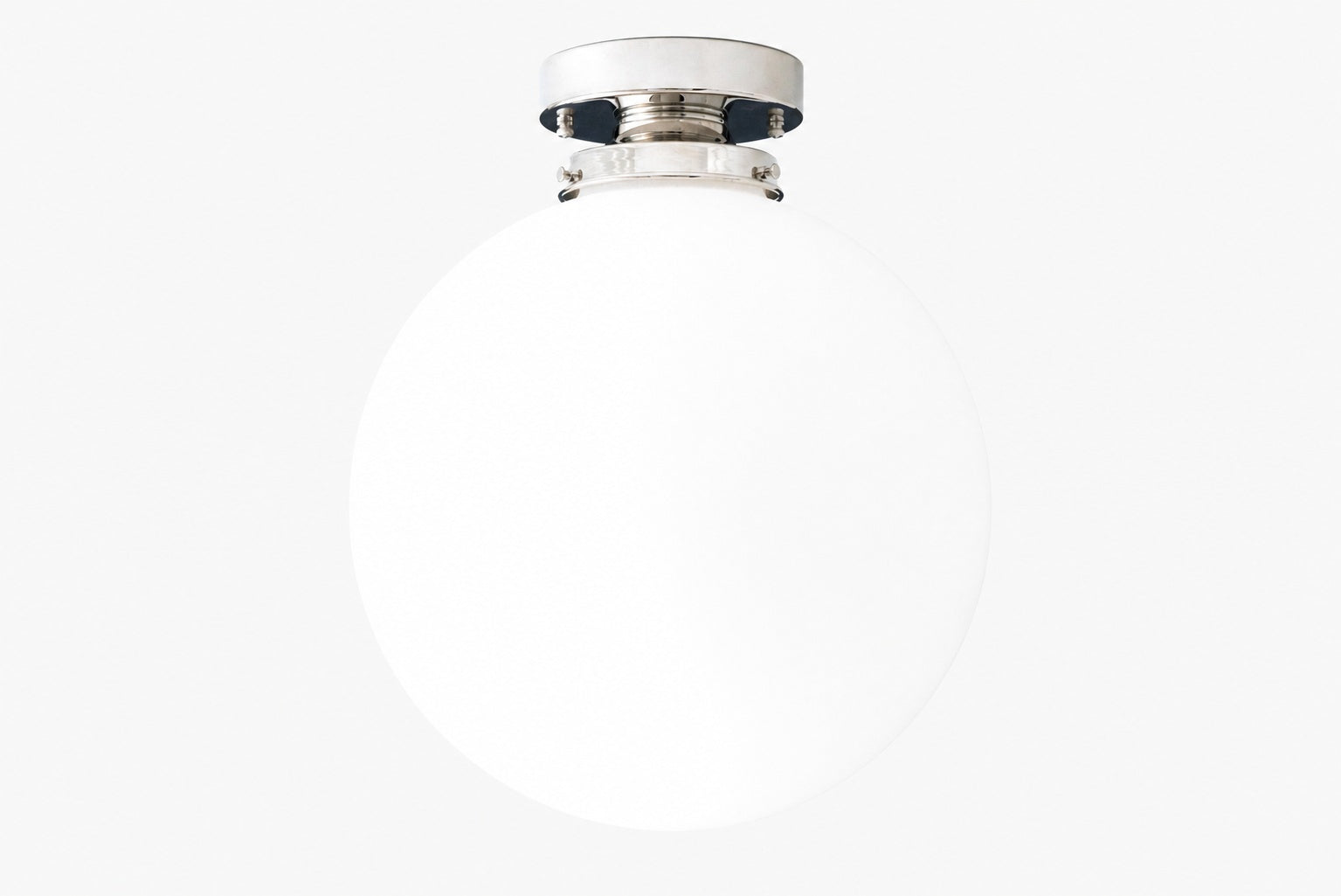 Glorica Glass 12 Inch Globe Ceiling Light - Frosted Glass Art Deco Pendant And Flush Mount