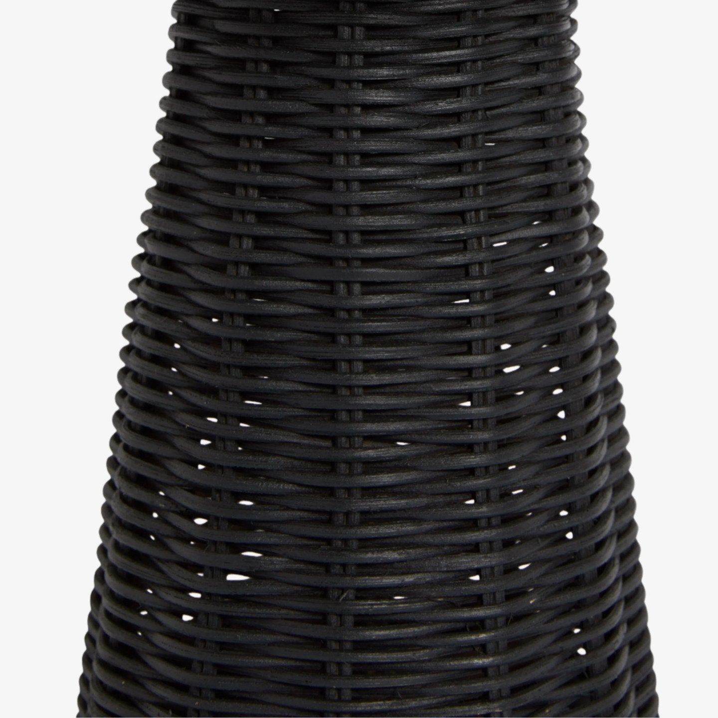 Wickara Sculptural Rattan Mini Table Lamp - Natural Woven Finish Suitable for Side Tables & Entryways