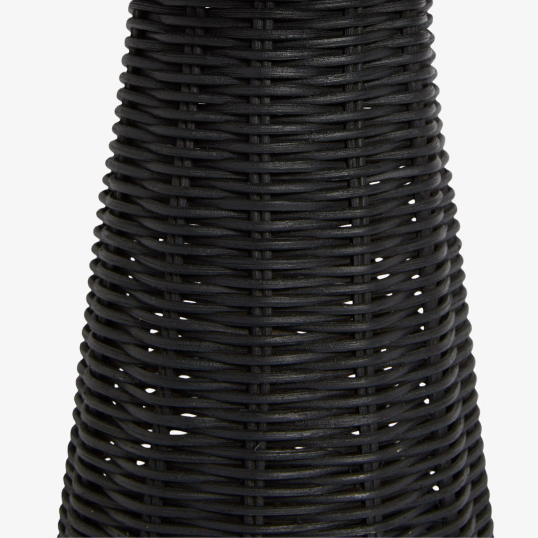 Wickara Sculptural Rattan Mini Table Lamp - Natural Woven Finish Suitable for Side Tables & Entryways