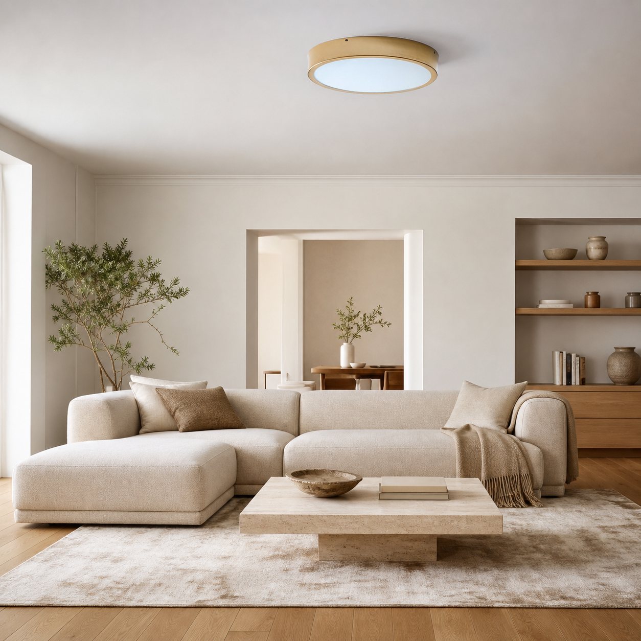 Crelina Minimalist Flush Mount Lighting - Modern Ceiling Fixture for Any Room