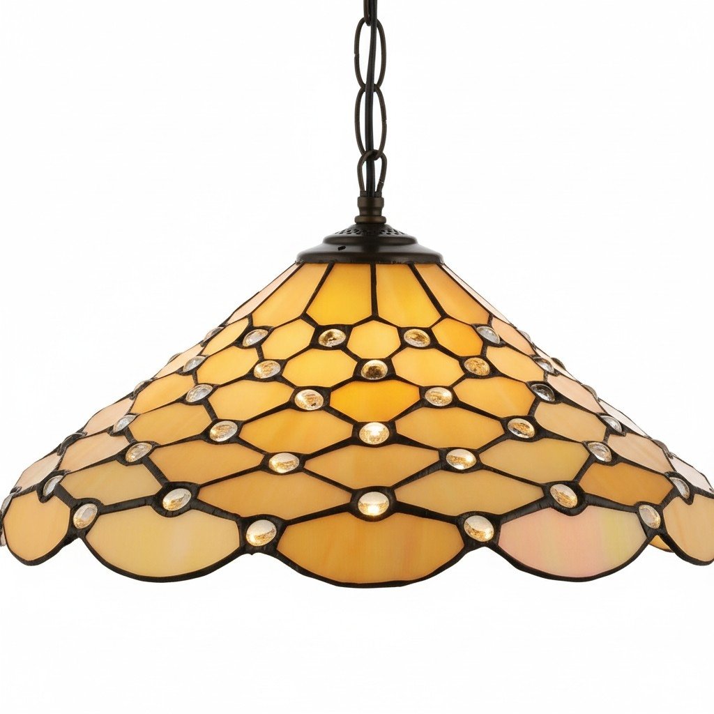 TF Pearl Pendant Light – With A Glass Shade and Adjustable Length for Dining and Kitchens