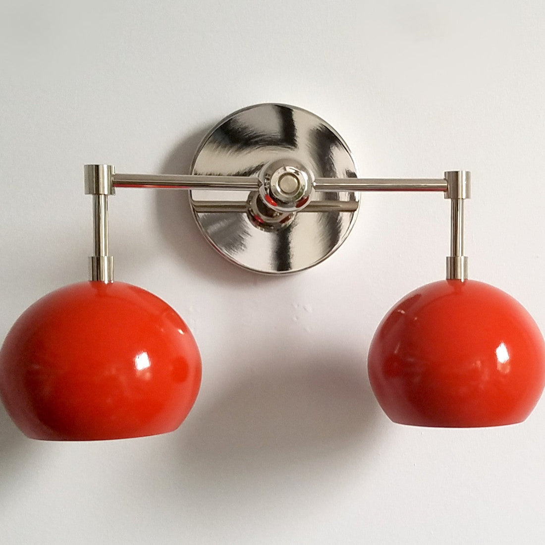Orange Peel Loa Wall Sconce - Double Bubble Vanity Bath Wall Light