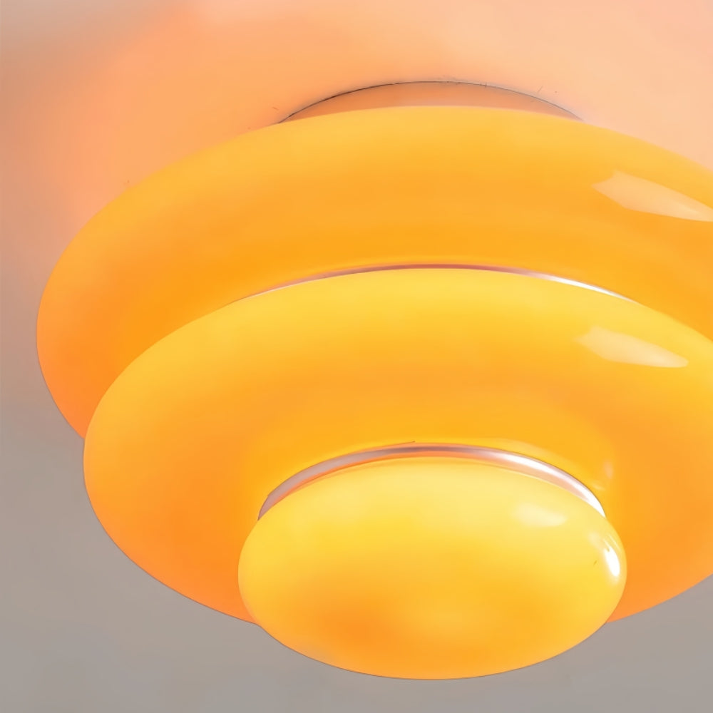Cirren Layered Ceiling Light - Artistic Circular Silhouette Ceiling Fixture for Dining Area