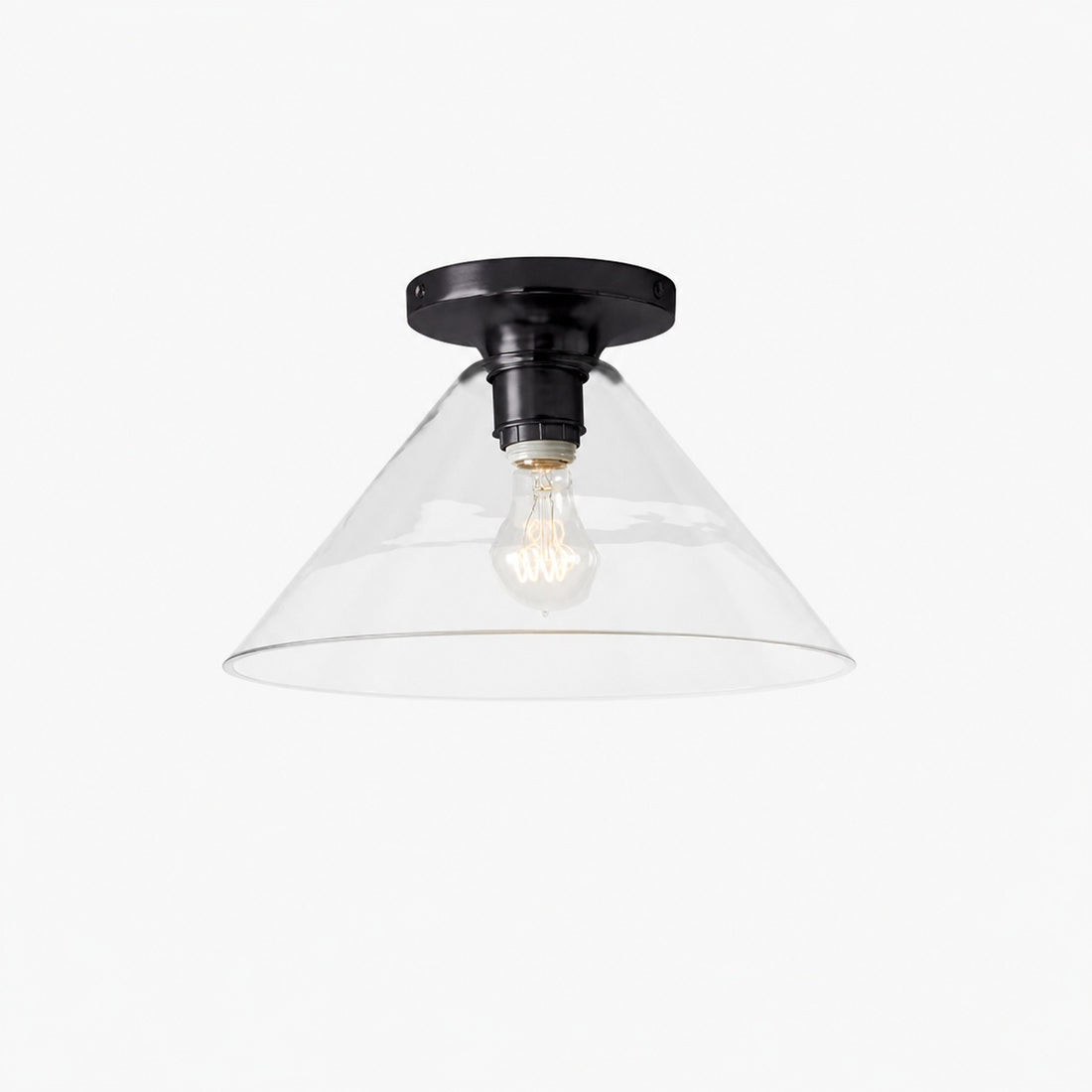 Conica Cone Flush Mount – Glass Ceiling Light for Modern Spaces