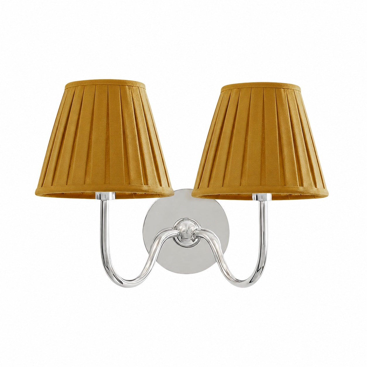 Luvora Vintage Pleated Shade Wall Lamp - Modern Brass Linen Wall Lighting