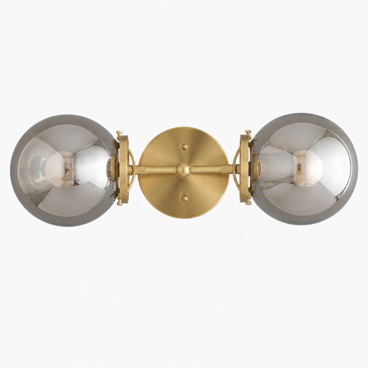 Lumio Globe Double Globe Vanity Wall Light - Rustic Farmhouse Bathroom Wall Fixture