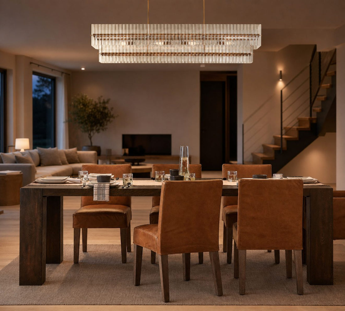 Lumora Crystal Pendant Light – Elegant Tumbled Brass & Cut Glass