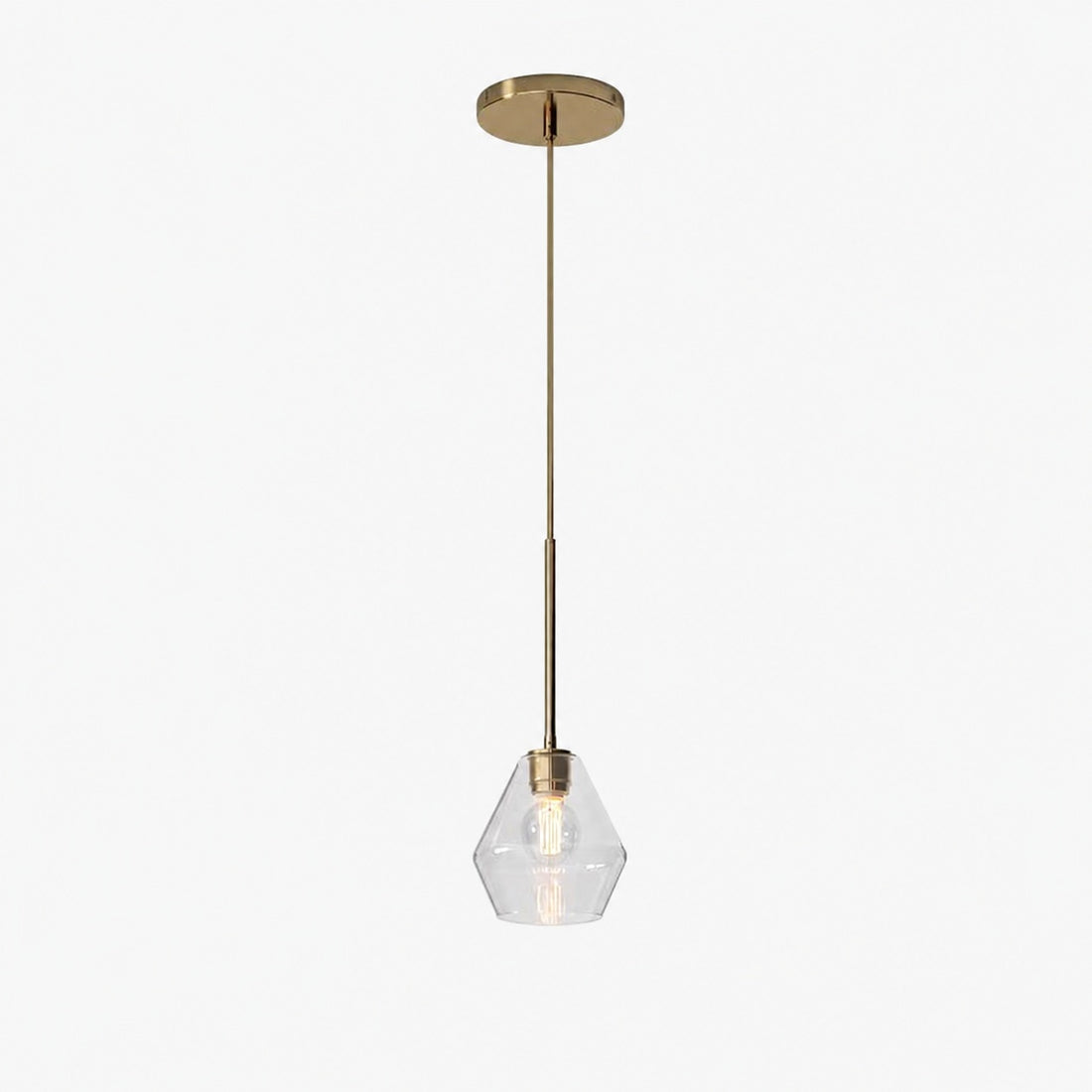 Merin Transparent Glass Sculpture Geometric Chandelier