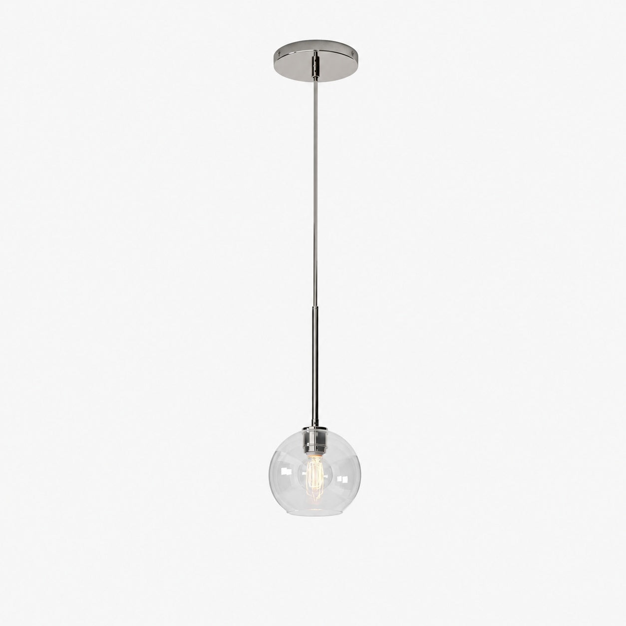 Selvion Sculptural Globe Pendant Light - Modern Glass Pendant Lamp - Sleek Design