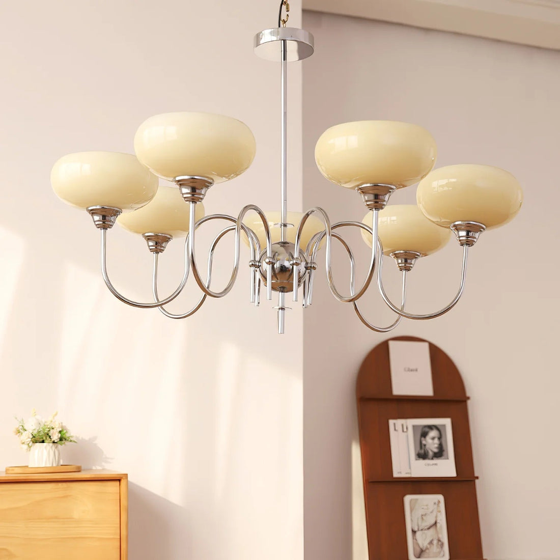 Minimalist Style Persimmon Chandelier