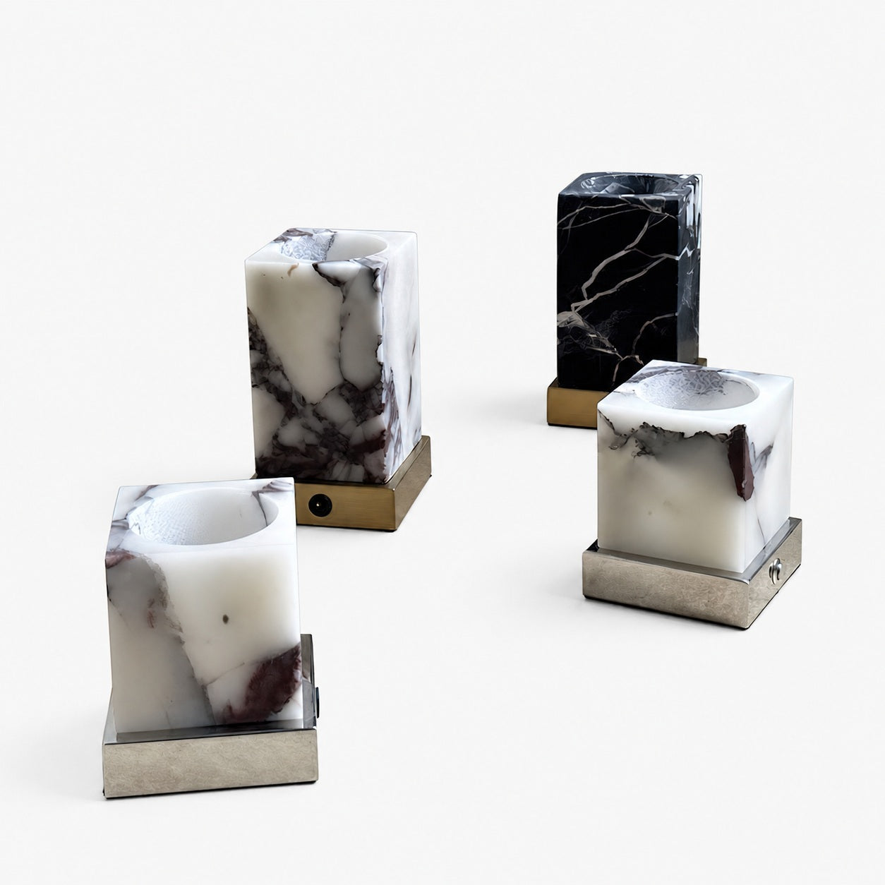 Cube Marble Table Lamp