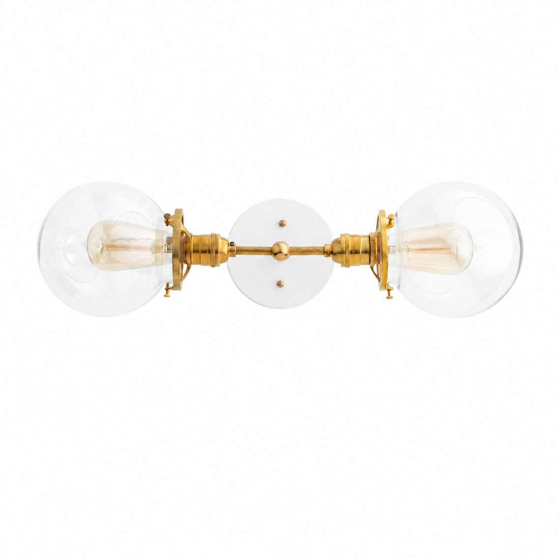Lumio Globe Industrial Vanity Lighting- Modern Double Globe Wall Light