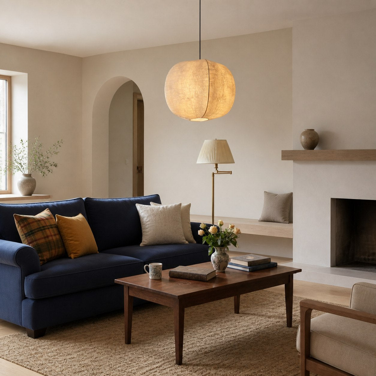 Diora Sculptural Design Pendant Light – Metal Modern Style for Living Room