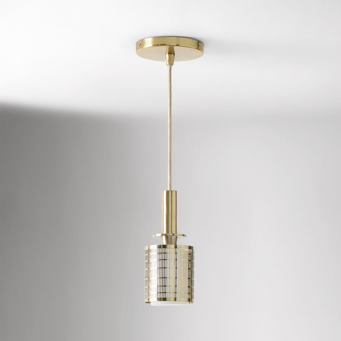 Galvia Champagne Bronze Metal Pendant - Adjustable and UL Compliant