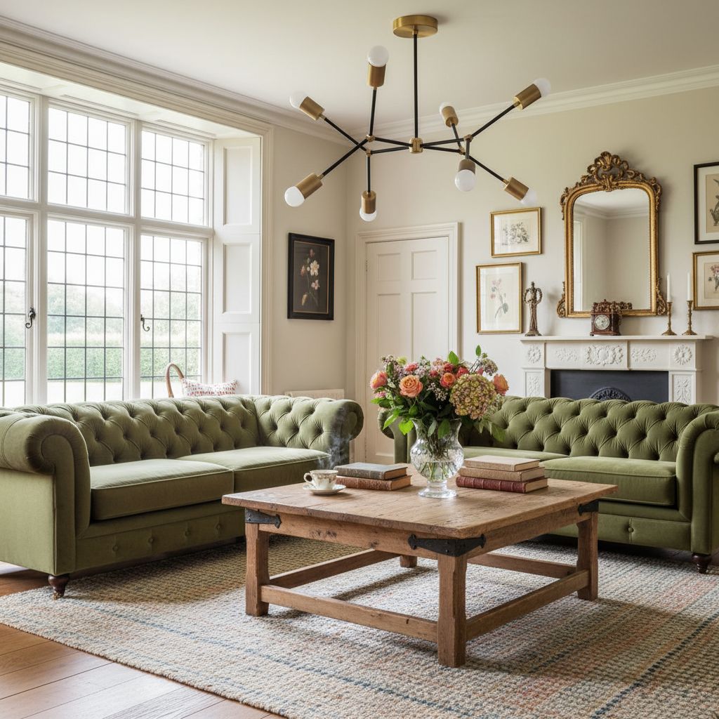 Lumen Geometric Art Deco Chandelier – Modern Ceiling Light for Dining or Living Spaces