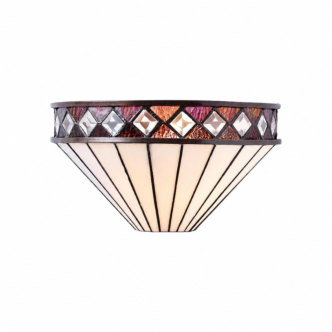 TiffStar Wall Lamp – Vintage Stained Glass for Hallways and Bedrooms