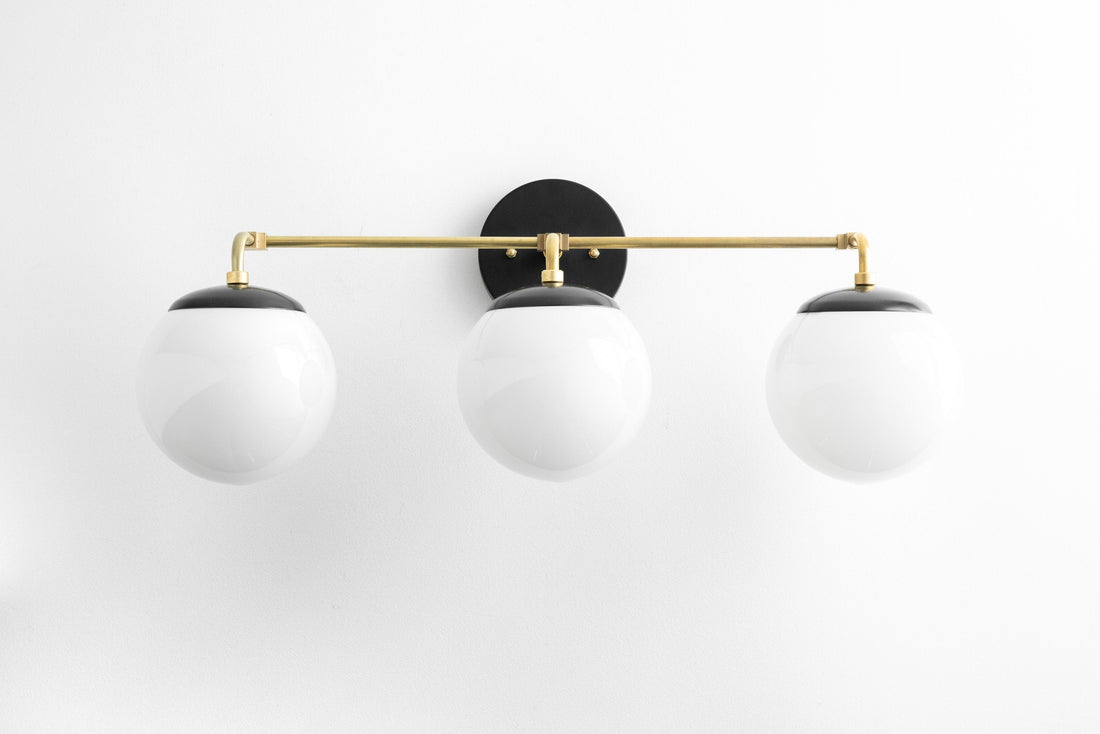 Glorica Glass Wall Sconce - Modern Vintage Vanity Light Fixture