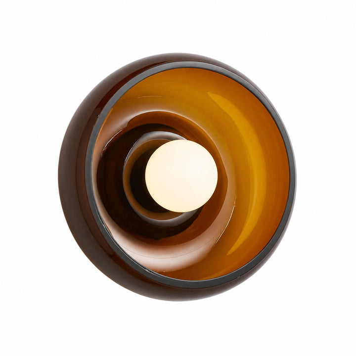 Haelen Alistair Retro Bowl-Shade Wall Sconce - Glass or Alabaster Wall Light for Living Room