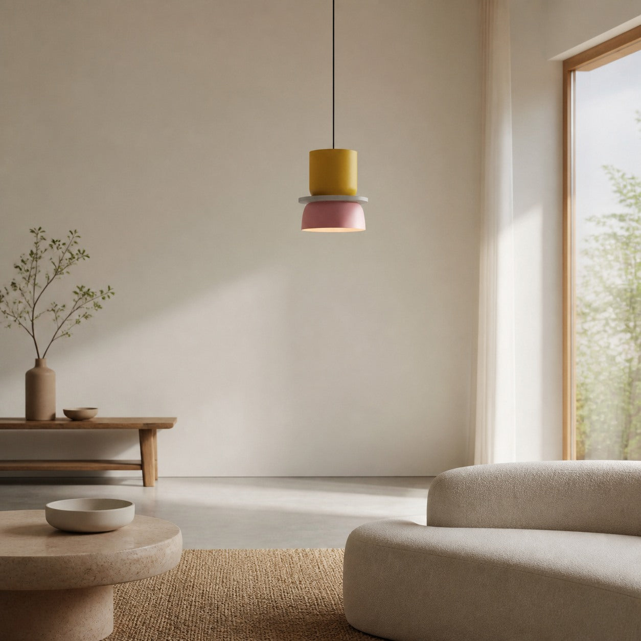 Acrybowlia Sculptural Acrylic Pendant Lamp with Colorful Layered Bowl Form for Island Lighting N35