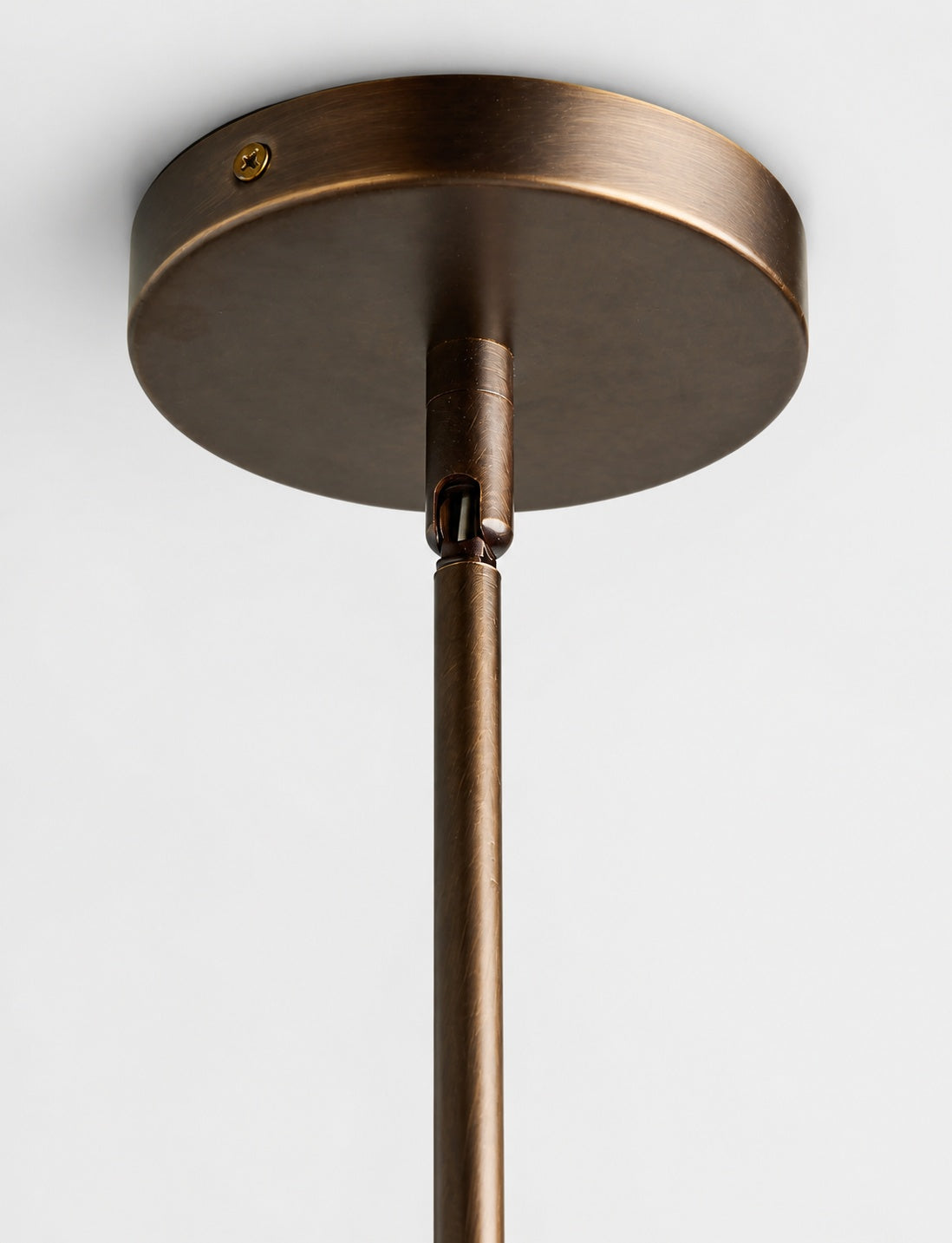 Bellina Radner Pendant Light – Colored Glass Shade with Brass Detail for Modern Spaces
