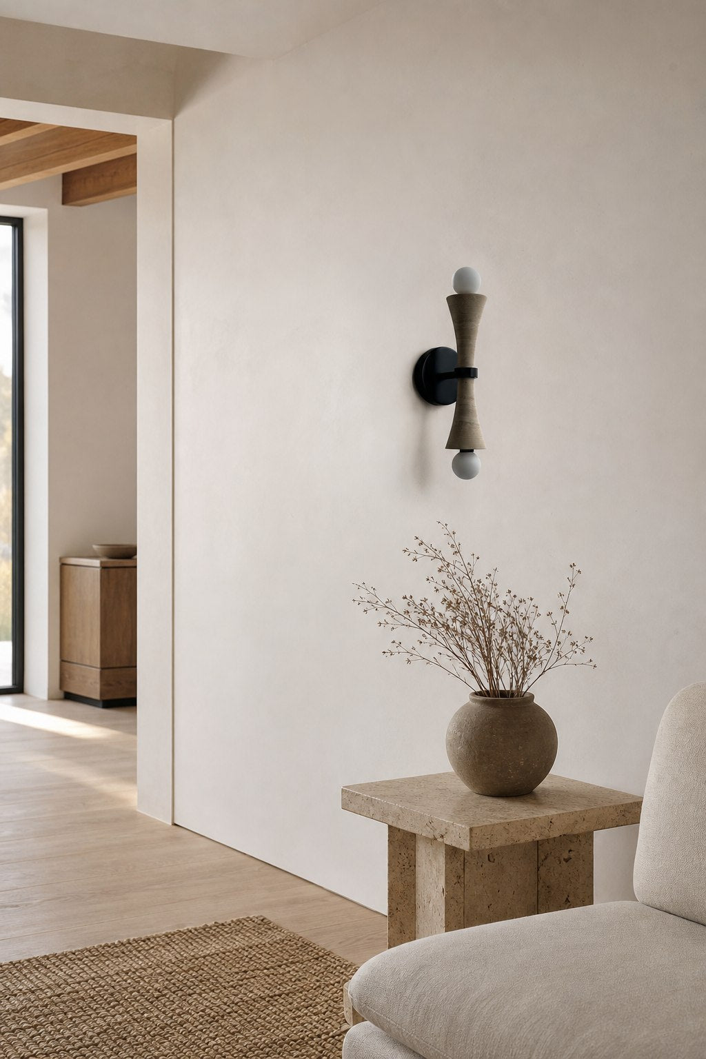Modern Linear Wall Lamp – Minimalist LED Sconce for Bedroom Living Room Hallway