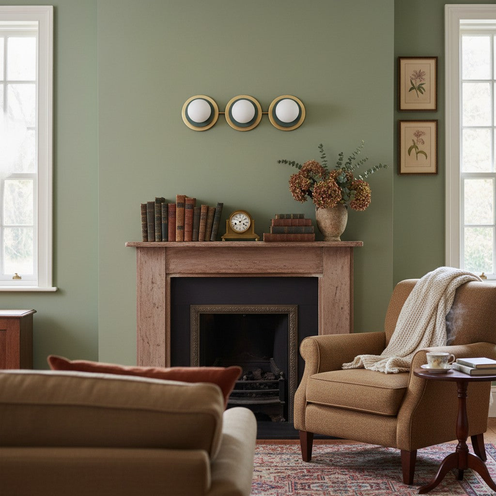 Artivo Layered Brass Globe Light – Versatile Opal Glass Ceiling or Wall Sconce for Stylish Spaces