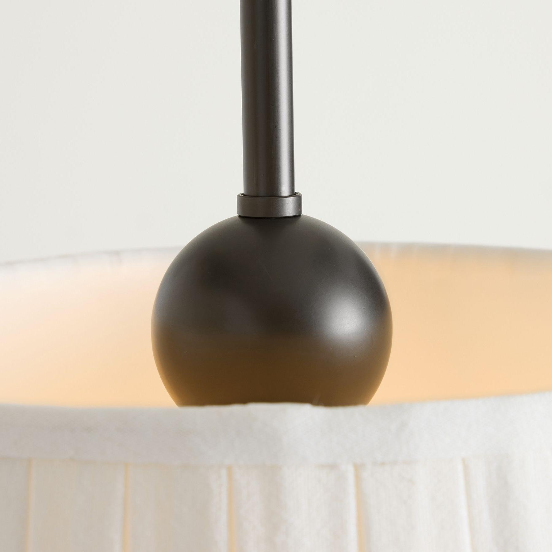 Luvora Modern Fabric Pleated Shade Pendant Lamp - Contemporary Elegant Decor Hanging Light