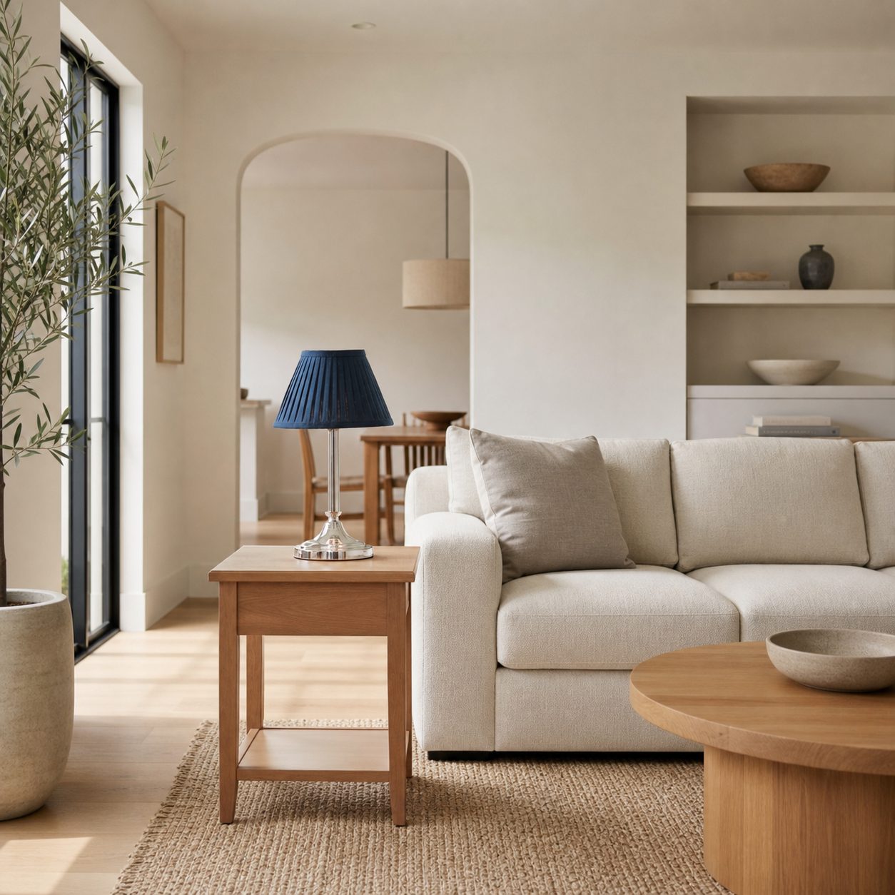 Trova Wireless Table Lamp with Sculptural Silhouette - Modern Portable Lighting for Living Rooms and Bedrooms