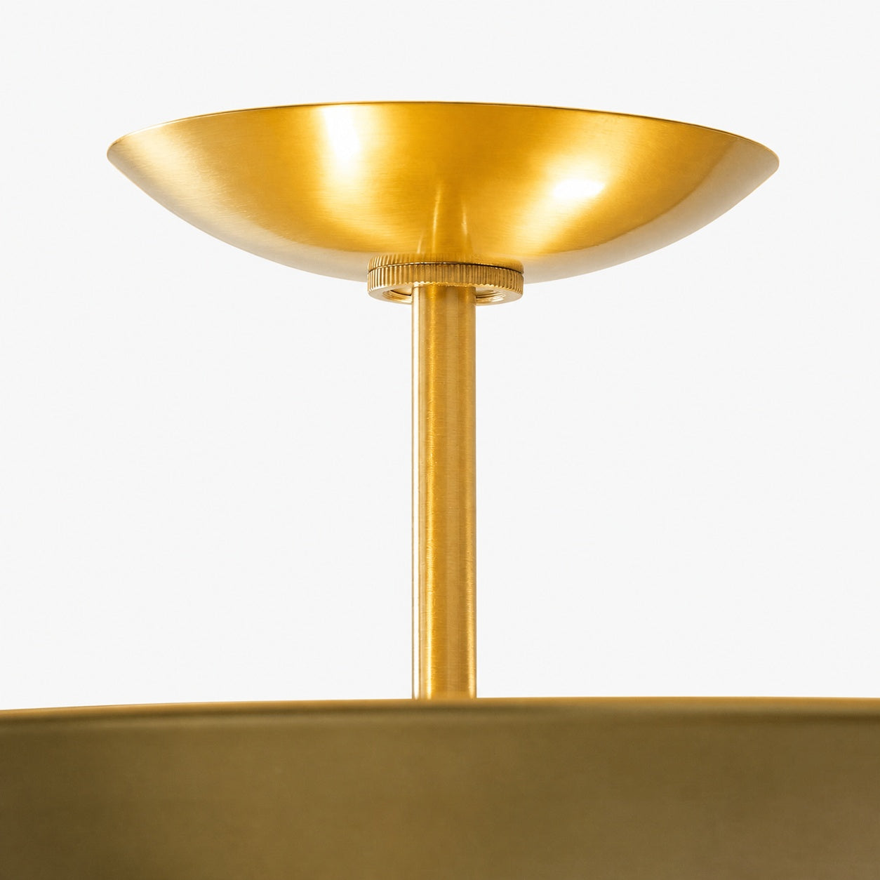Plara Flush Mount - Rounded Minimalist Dome Metal Ceiling Light for Hallway